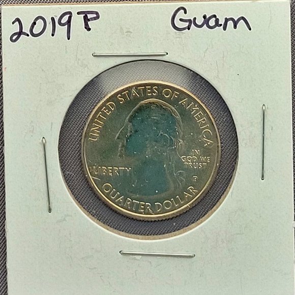 5 Quarters, Guam, Puerto Rico, US Virgin Island (2), America Samoa Coins - Picture 1 of 10